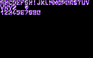 pink panther bitmap font