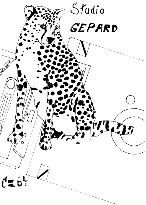 cheeta hand drawn